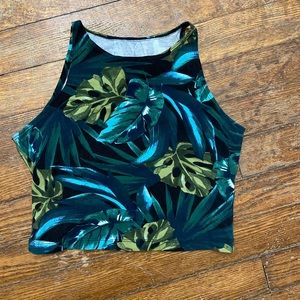 American apparel tropical crop top